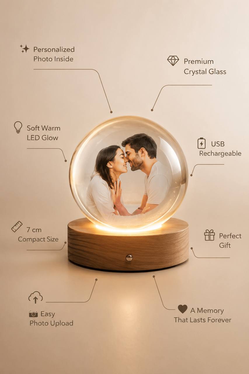 VELURE Crystal Sphere™ | Decorative Glass Ornament